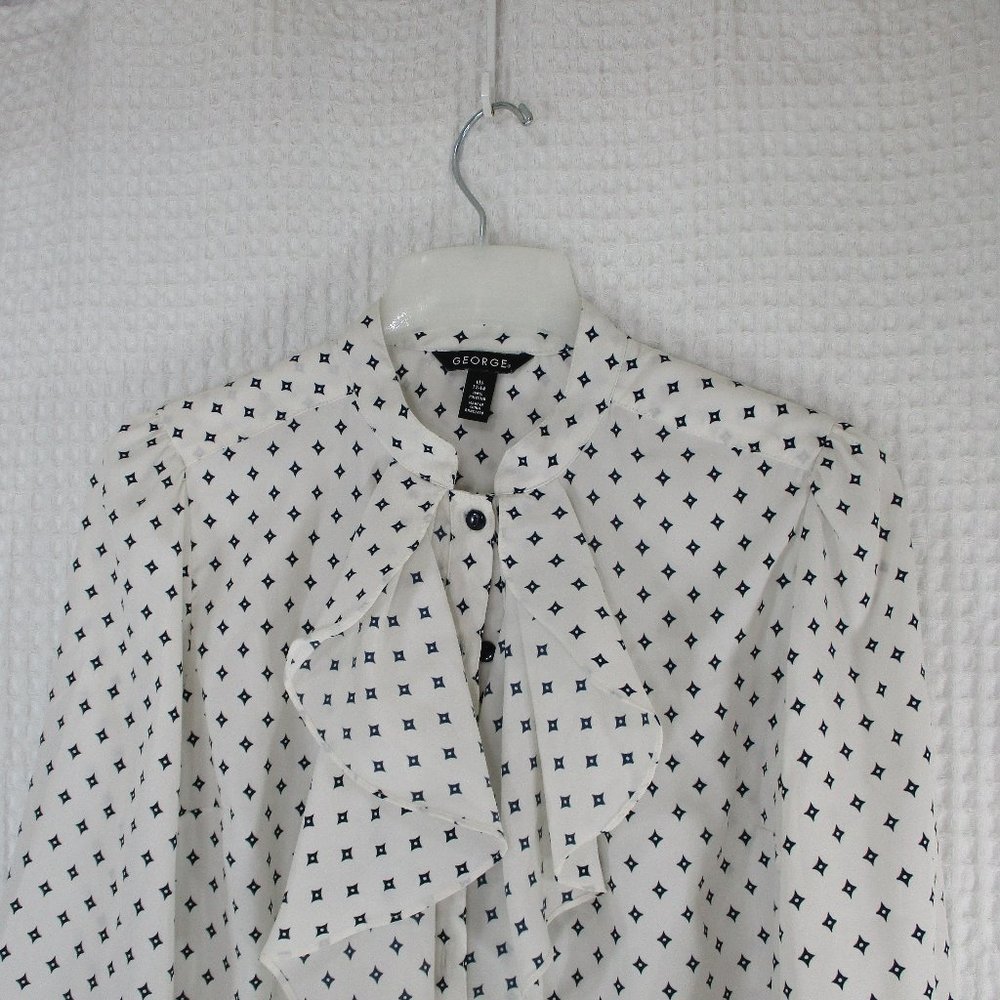 GEORGE RUFFLE TOP SIZE LARGE - Picture 3 of 6